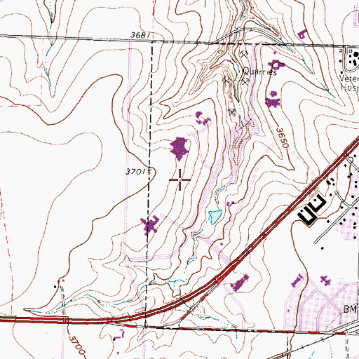Topographic Map of Texas Tech University Police Department - Amarillo Campus, TX