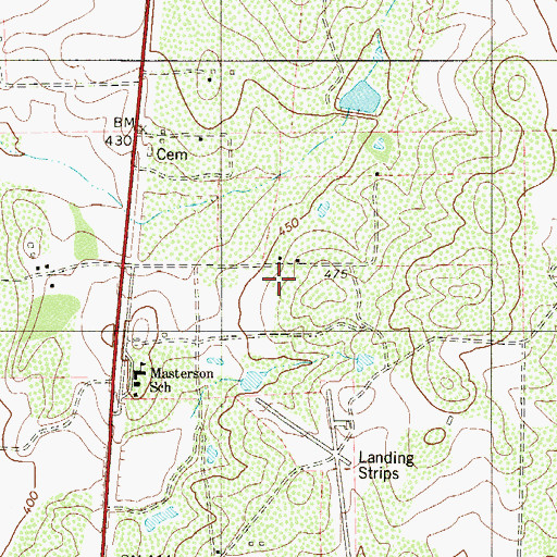 Topographic Map of Laredo Police Substation Patrol East Beat 17, TX