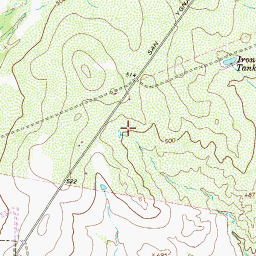Topographic Map of Laredo Police Substation Patrol East Beat 11, TX