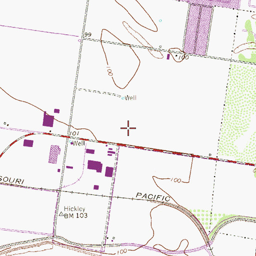 Topographic Map of United States Border Patrol Station, TX