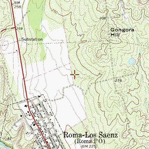 Topographic Map of Starr County Constable's Office Precinct 2, TX