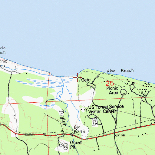 Topographic Map of Tallac Point, CA