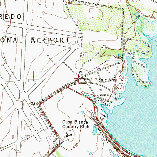 Topographic Map of Texas Parks and Wildlife Department Law Enforcement Division, TX