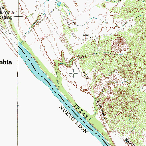 Topographic Map of United States Border Patrol Station, TX