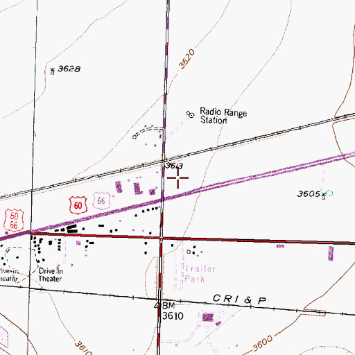Topographic Map of United States Border Patrol Substation, TX