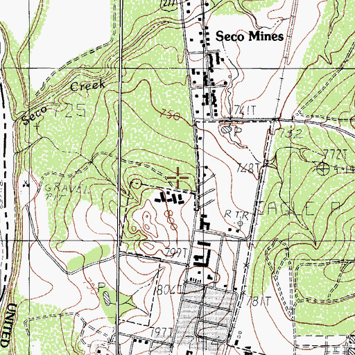 Topographic Map of United States Border Patrol Station, TX