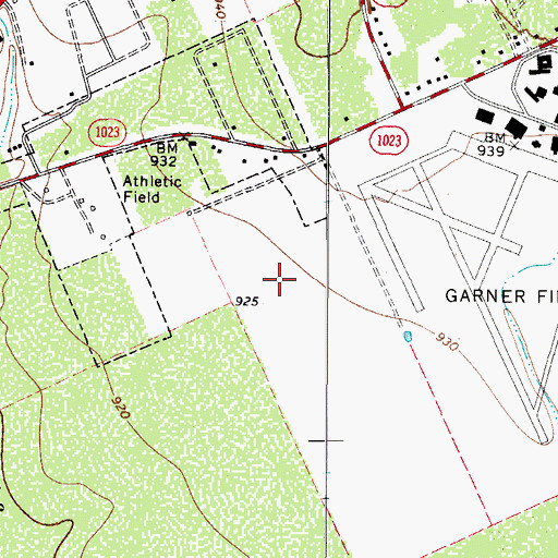 Topographic Map of United States Border Patrol Station, TX