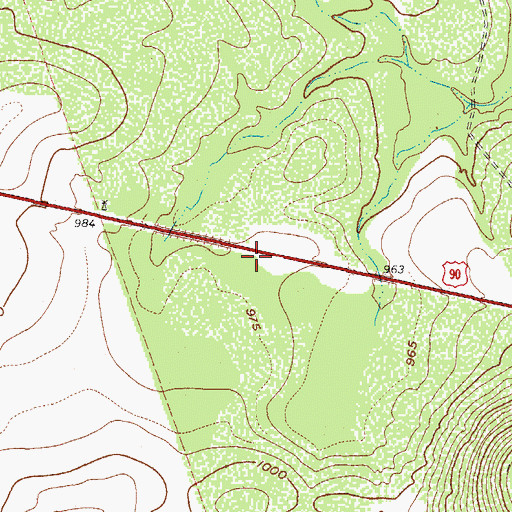 Topographic Map of United States Border Patrol Checkpoint, TX