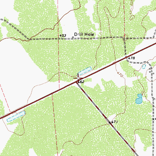 Topographic Map of United States Border Patrol Checkpoint, TX