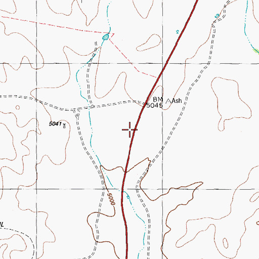 Topographic Map of United States Border Patrol Checkpoint, TX
