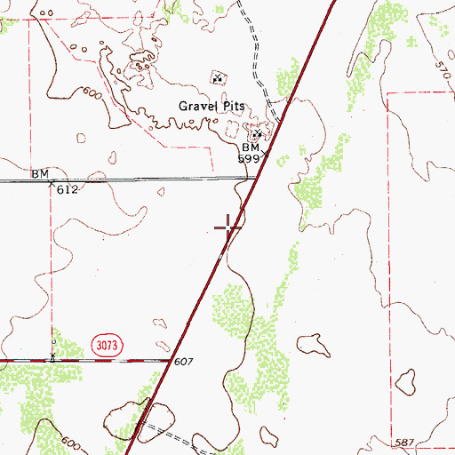 Topographic Map of United States Border Patrol Checkpoint, TX
