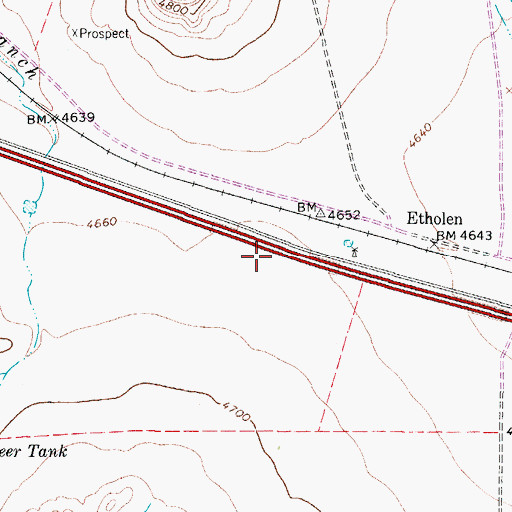 Topographic Map of United States Border Patrol Checkpoint, TX