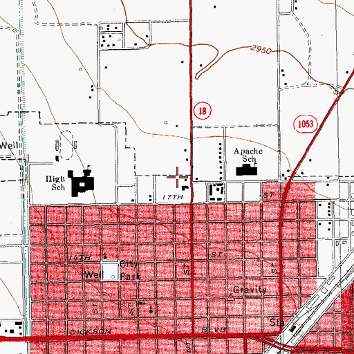 Topographic Map of United States Border Patrol Station, TX