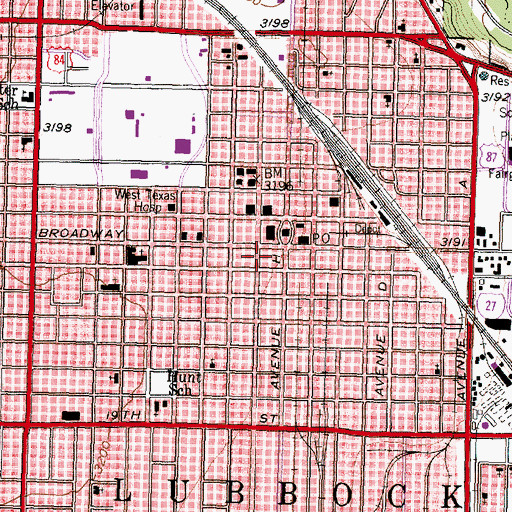 Topographic Map of United States Border Patrol Station, TX