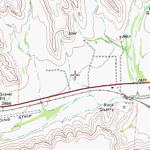 Topographic Map of United States Border Patrol Station, TX