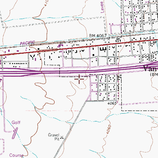 Topographic Map of United States Border Patrol Station, TX