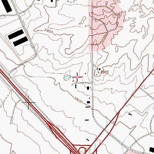 Topographic Map of United States Border Patrol Station, TX