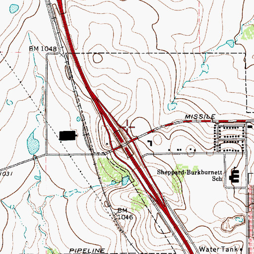 Topographic Map of Texas Highway Patrol Office, TX