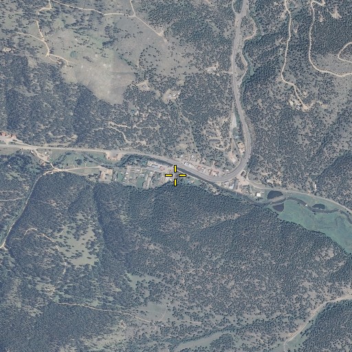 Aerial/Satellite Image of Bailey Post Office, CO