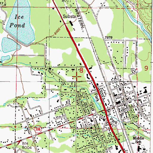 Topographic Map of Buena Vista Post Office, CO