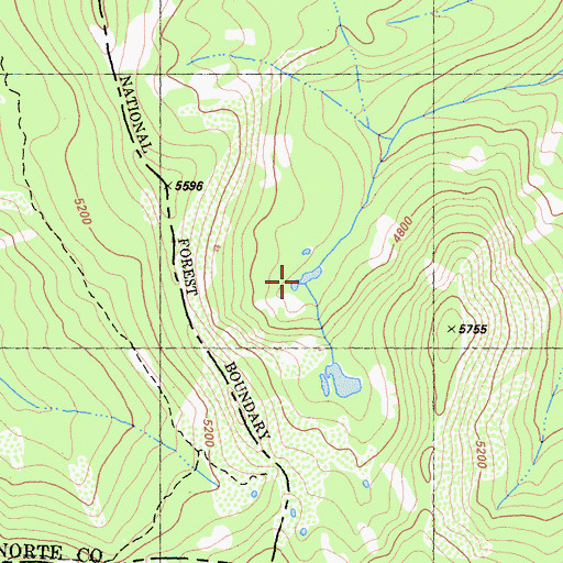 Topographic Map of Solitare Lake, CA