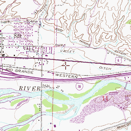 Topographic Map of Silt Post Office, CO