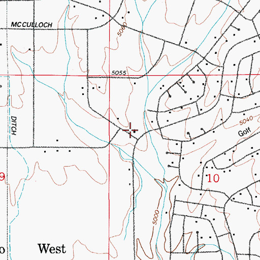 Topographic Map of Ecumenical Church Columbarium, CO