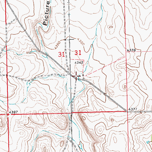 Topographic Map of Chadderdon - Capansky Cemetery, CO