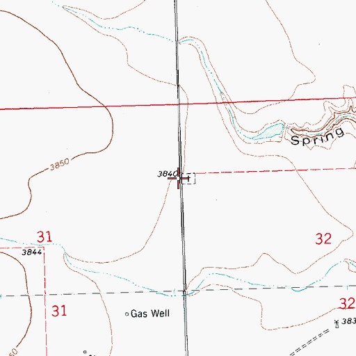 Topographic Map of German Dunkard Cemetery, CO