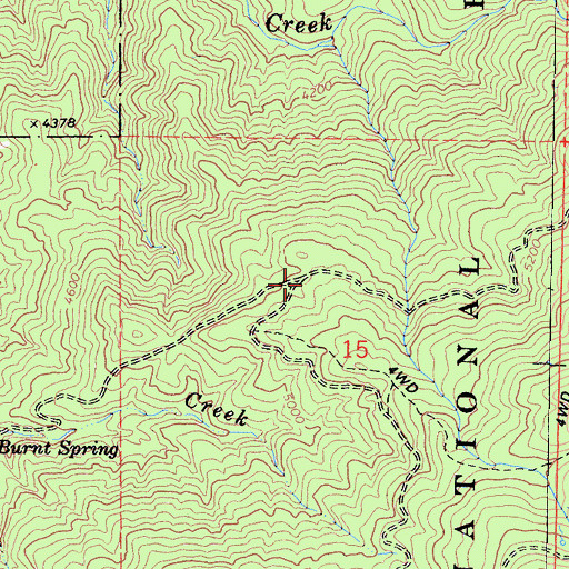 Topographic Map of White Mill, CA