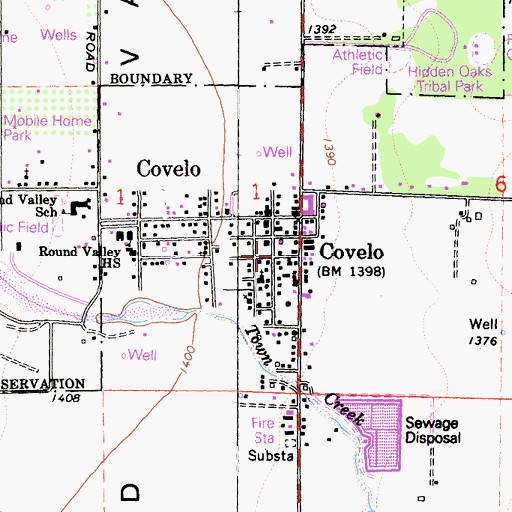 Topographic Map of Mendocino County Sheriff's Office, CA