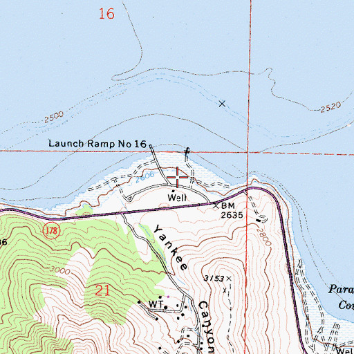 Topographic Map of South Fork Picnic Area, CA