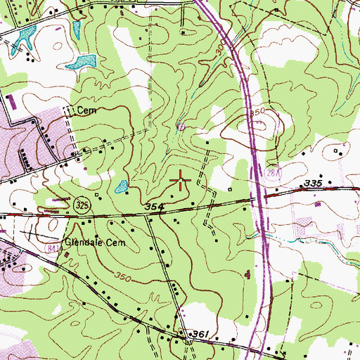 Topographic Map of Angelina County Sheriff's Department, TX