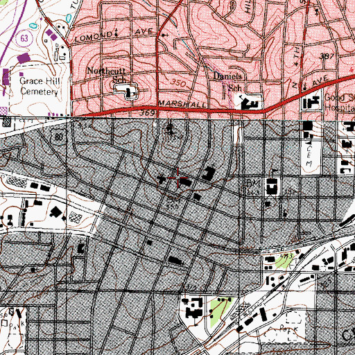 Topographic Map of Gregg County Sheriff's Office, TX