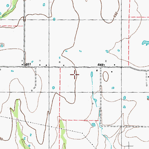 Topographic Map of Fannin County Sheriff's Office, TX