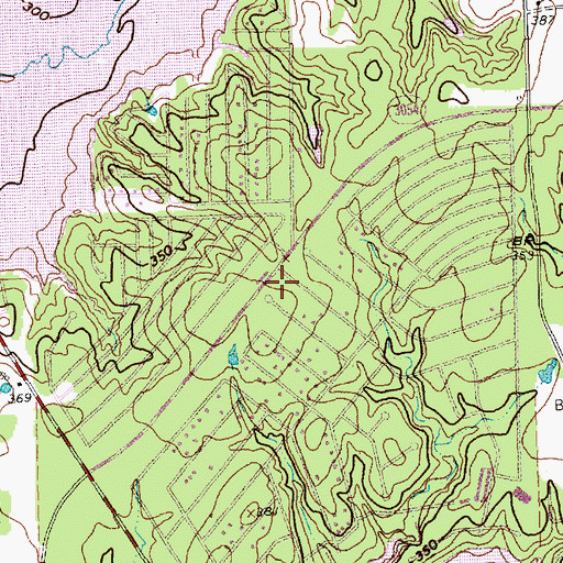 Topographic Map of Log Cabin Police Department, TX