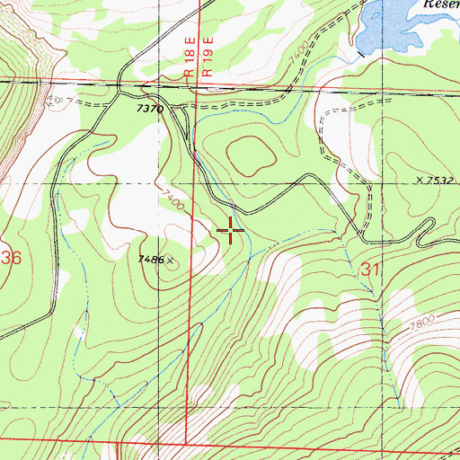 Topographic Map of Herring Creek Campground, CA