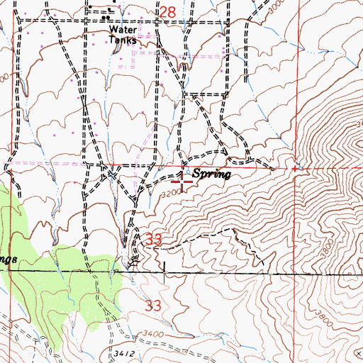 Topographic Map of Freedom Hill Ranch (historical), CA