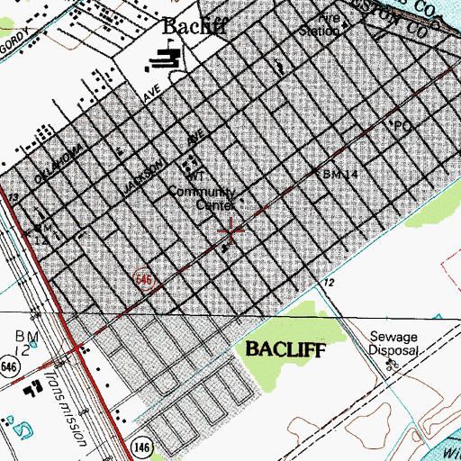 Topographic Map of Galveston County Constable's Office Precinct 1, TX
