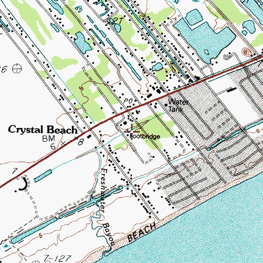 Topographic Map of Galveston County Constable's Office Precinct 3, TX