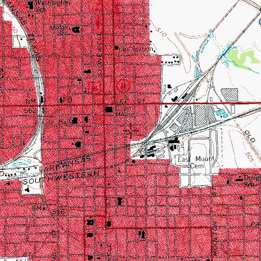 Topographic Map of Hunt County Constable's Office Precinct 1, TX