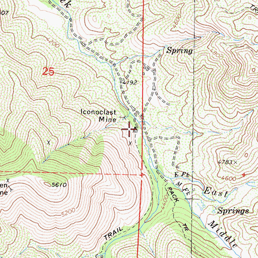 Topographic Map of Russell Ranch, CA