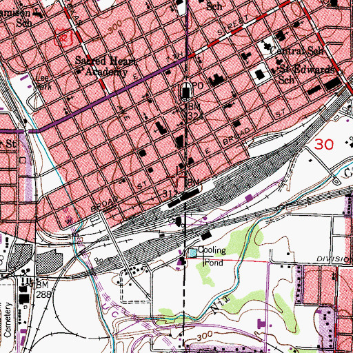 Topographic Map of Bowie County Constable's Office Precinct 1, TX