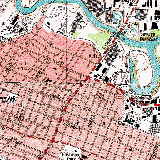 Topographic Map of Harris County Constable's Office Precinct 6, TX