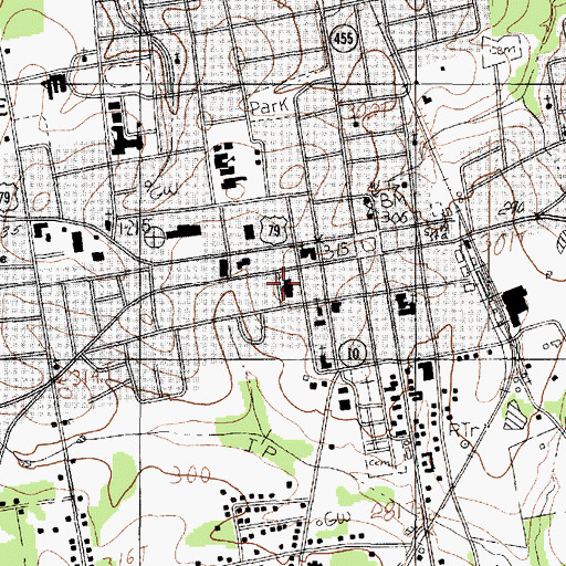 Topographic Map of Panola County Constable's Office Precinct 2, TX