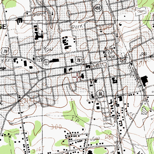 Topographic Map of Panola County Constable's Office Precinct 1, TX