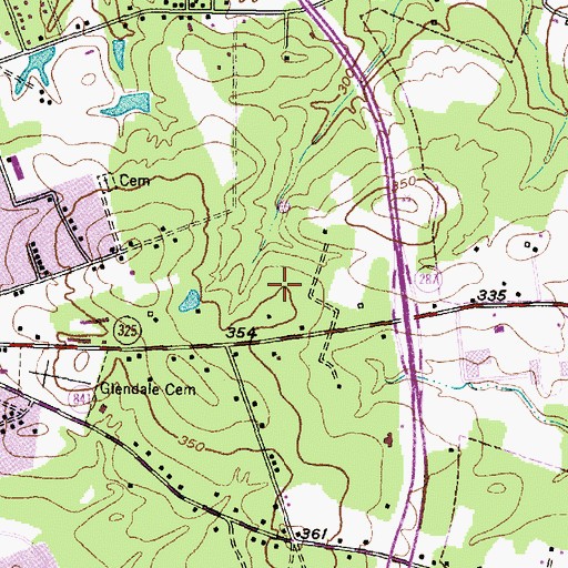 Topographic Map of Angelina County Constable's Office Precinct 1, TX