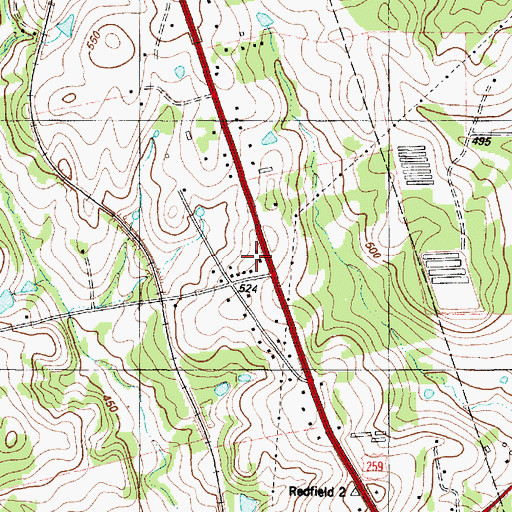 Topographic Map of Nacogdoches County Constable's Office Precinct 1, TX