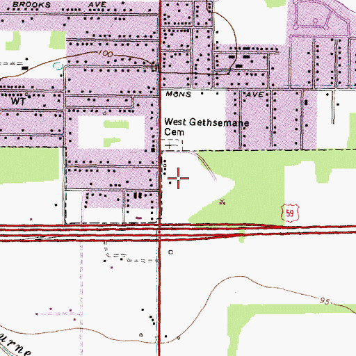 Topographic Map of Texas Department of Public Safety - Highway Patrol Office, TX