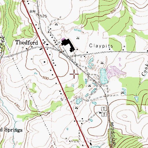 Topographic Map of Smith County Constable's Office Precinct 5, TX